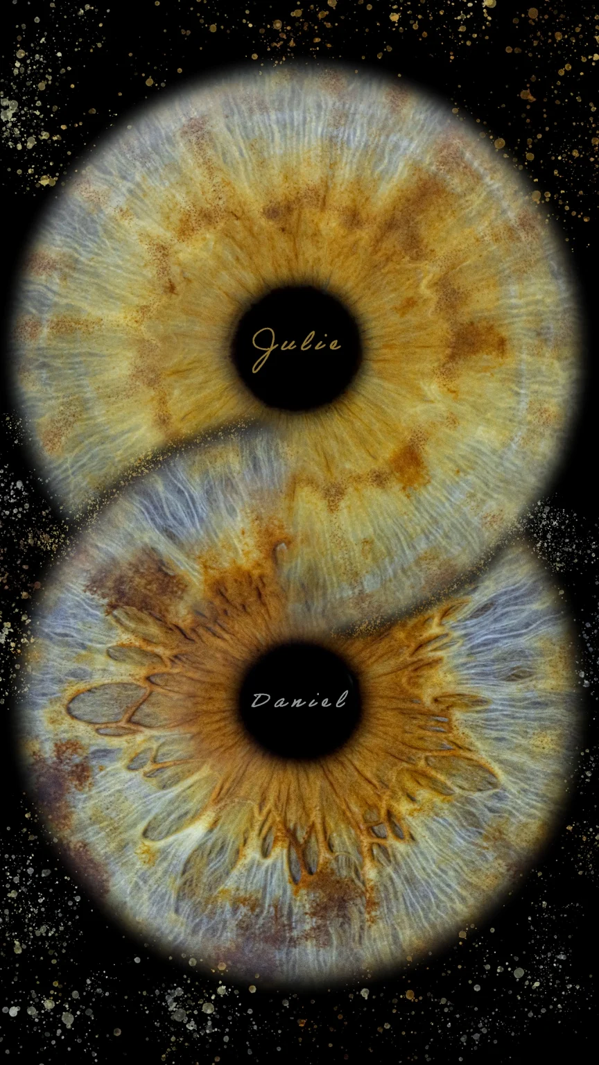 Vertical couple iris composition